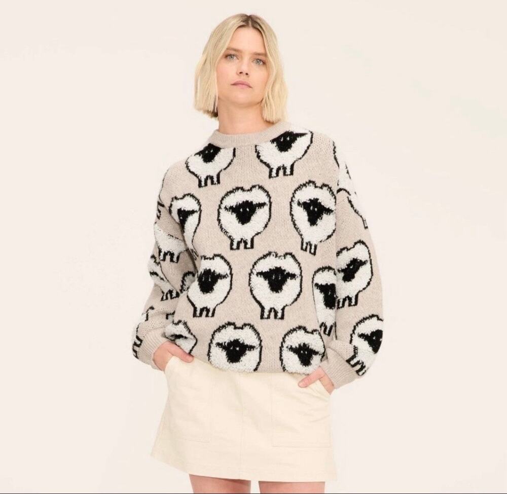 Woolrich x Target Sheep Print Intarsia Knit Sweater, S – limited edition